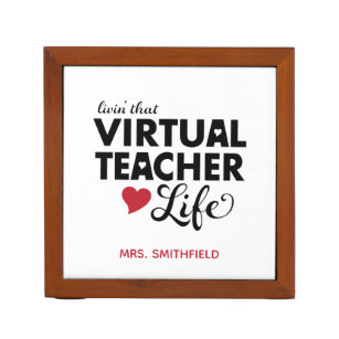 Livin' that Virtual Teacher Life Desk Organizer