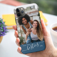 Livin the Besties Life Quote Blue Friends Photo