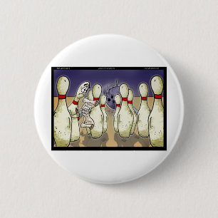 Living Bowling Will Funny Gift, Tees, Cards Etc 2 Inch Round Button