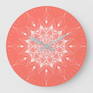Living Coral 2019 pantone Large Clock