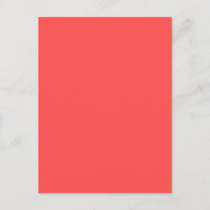 Living Coral Orange Personalized Salmon Pink Colou Postcard