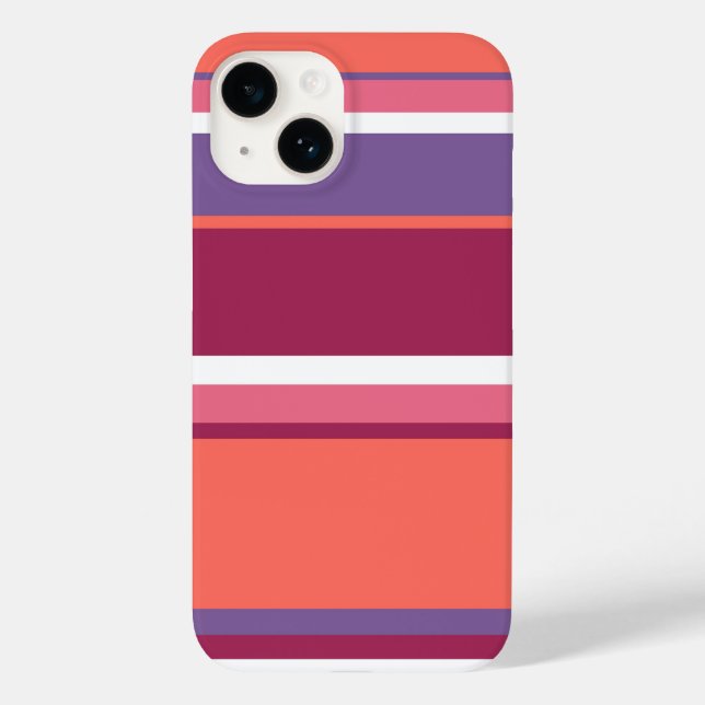 Living coral, red and violet  Case-Mate iPhone case (Back)