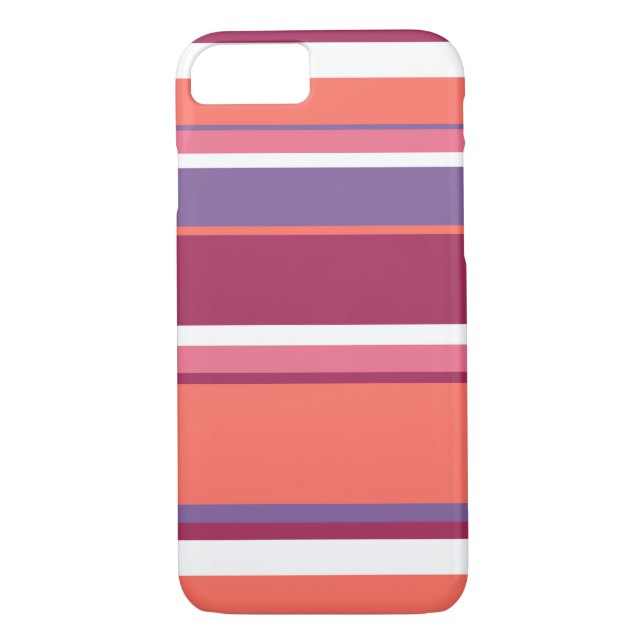 Living coral, red and violet Case-Mate iPhone case (Back)
