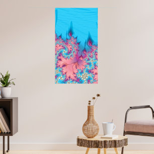 Living Coral Reef Fractal Ocean Abstract Poster