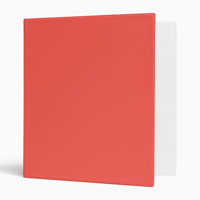 Living Coral Solid Colour  Binder (Front/Inside)