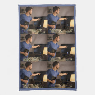 Living faithfully is enough kitchen towel