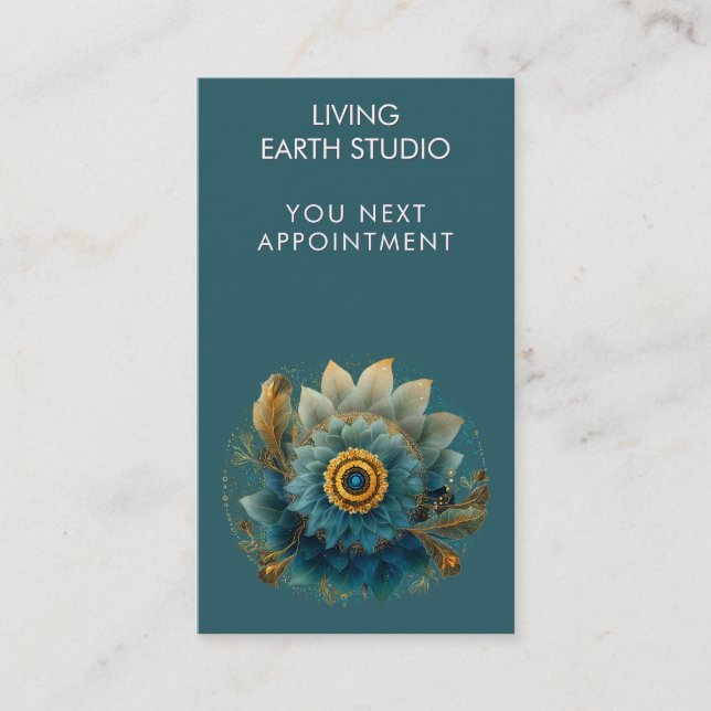Living Field | Mandala Appointment Card (Front)