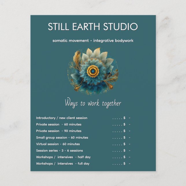 Living Field | Mandala Flyer (Front)