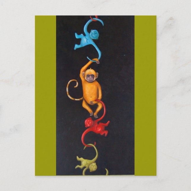 Living in a Plastic World Postcard (Front)