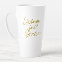 Living in Grace Tall Latte Mug