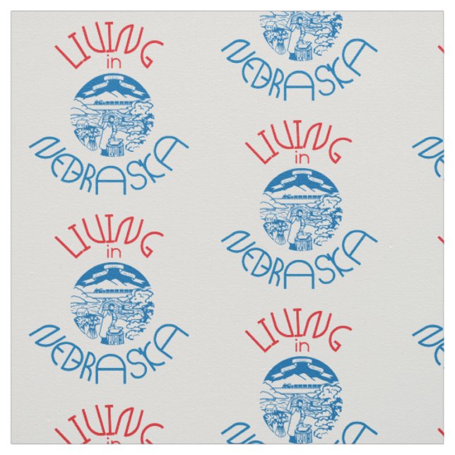 Living in Nebraska Fabric (Swatch)
