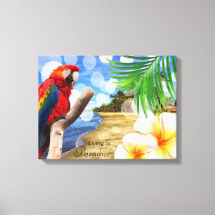 Living In Paradise Canvas Print