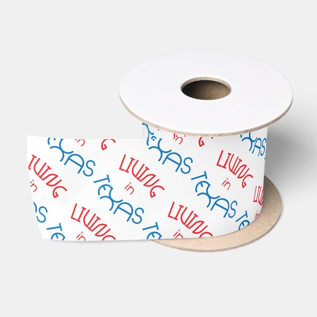 Living in Texas Satin Ribbon (Spool)
