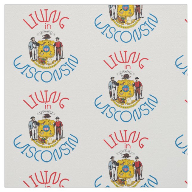 Living in Wisconsin Fabric (Swatch)