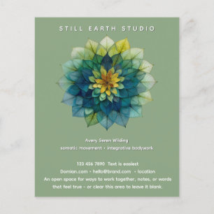 Living Leaves   Mandala  Flyer