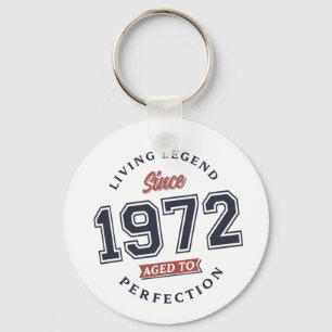 Living legend 1972 50th birthday gift Retro Keychain