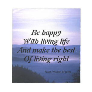 Living life notepad