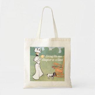 Living life one chapter at a time tote bag