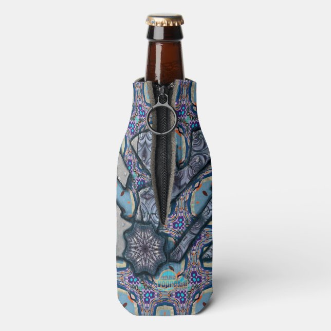 Living Metal No 2 by Alexandra Cook aka Linandara Bottle Cooler (Bottle Back)