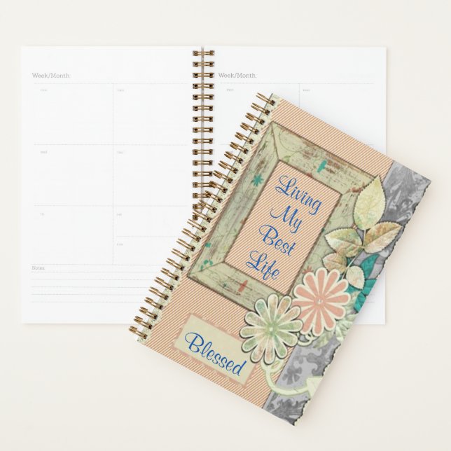 "Living My Best Life" Floral Blessings Planner (Display)