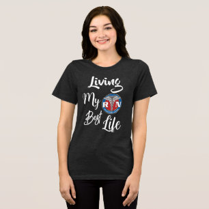 Living my best life RN Nurse T-Shirt Tri-Blend Shirt