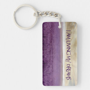 "Living my dreams" Motivation Affirmation Keychain