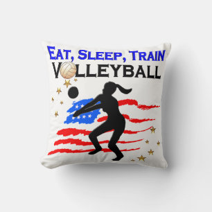 LIVING MY VOLLEYBALL DREAM DESIGN THROW PILLOW
