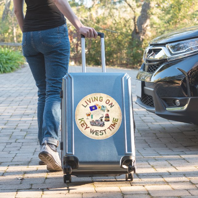 Living on Key West Time (Suitcase Insitu)