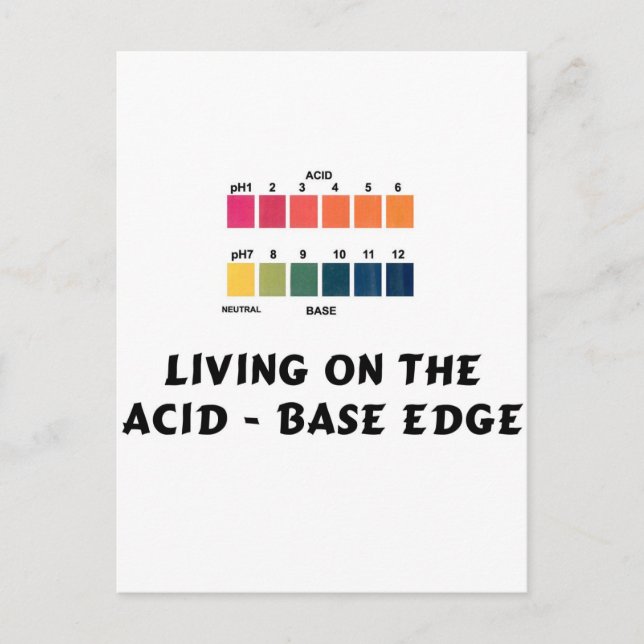 Living on the Acid / Base Edge Postcard (Front)