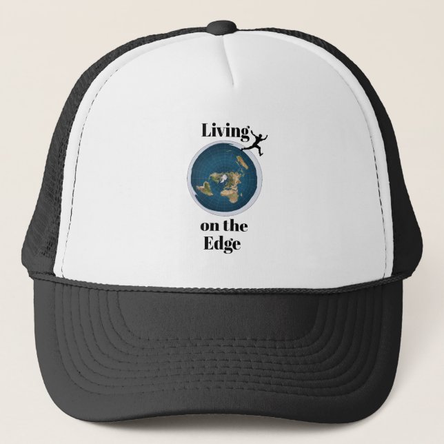 Living on the Edge Trucker Hat (Front)