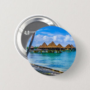 Living on the water 2 inch round button