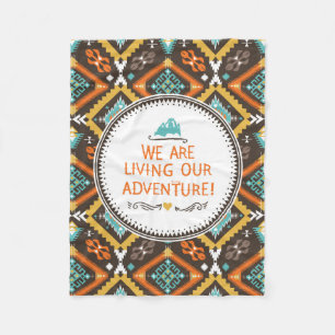 Living Our Adventure Fleece Blanket