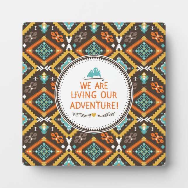 Living Our Adventure Plaque (Front)