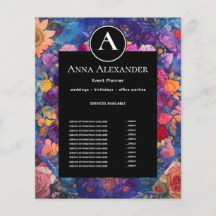 Living Petals   Floral Mandala Design Flyer