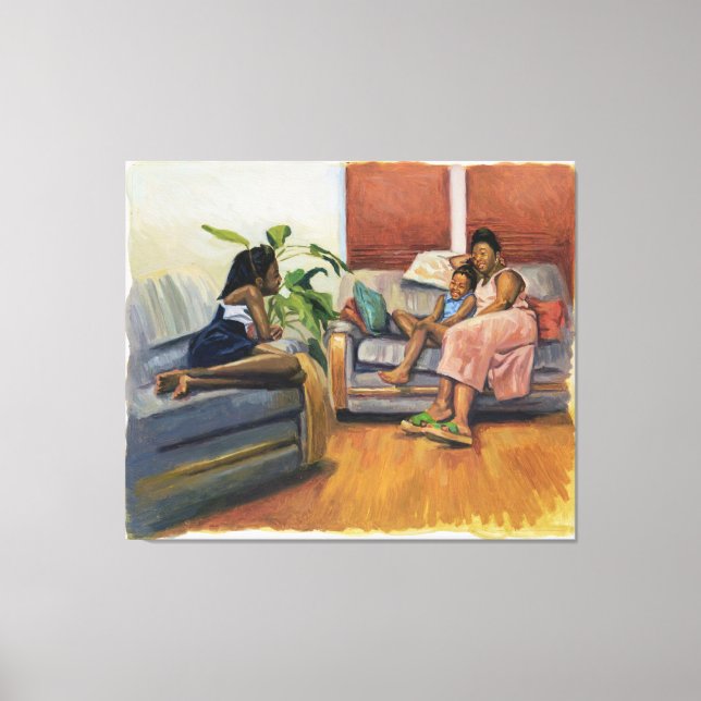 Living Room Lounge 2000 Canvas Print (Front)