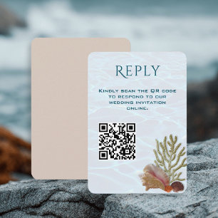Living Seas QR code Wedding Response Card