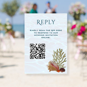 Living Seas QR code Wedding Response Card