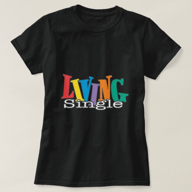 Living Single Logo Classic T-Shirt (Design Front)