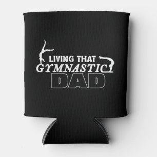 Living That Gymnastics Dad Birthday Tumbling Lover Can Cooler