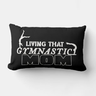 Living That Gymnastics Mom, Gymnastics Lover Lumbar Pillow