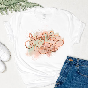 Rose Gold Foil T Shirts Shirt Designs Zazzle CA