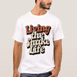 Living the Corn Snake Life Typography   Reptile Lo T-Shirt