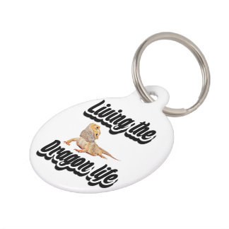 Living the dragon life pet tag
