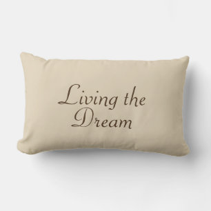 Living the Dream lumbar pillow