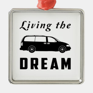 Living the Dream Metal Ornament