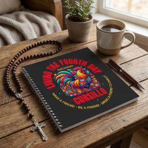 Living The Fourth Day Cursillo DeColores Rooster Notebook