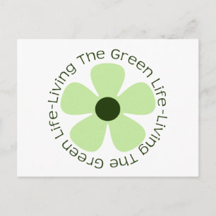 Living the Green Life Postcard