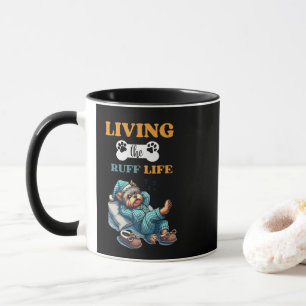 "Living The Ruff Life" Yorkie 11oz Coffee Mug