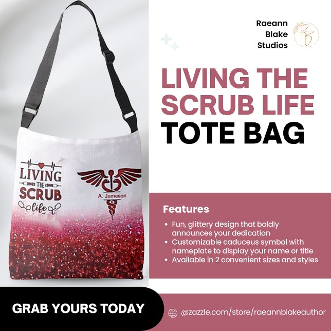 Living the Scrub Life Tote (Creator Uploaded)