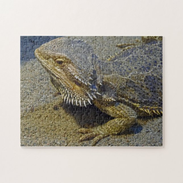 Living Under Fire - Bearded Dragon Jigsaw Puzzle (Horizontal)